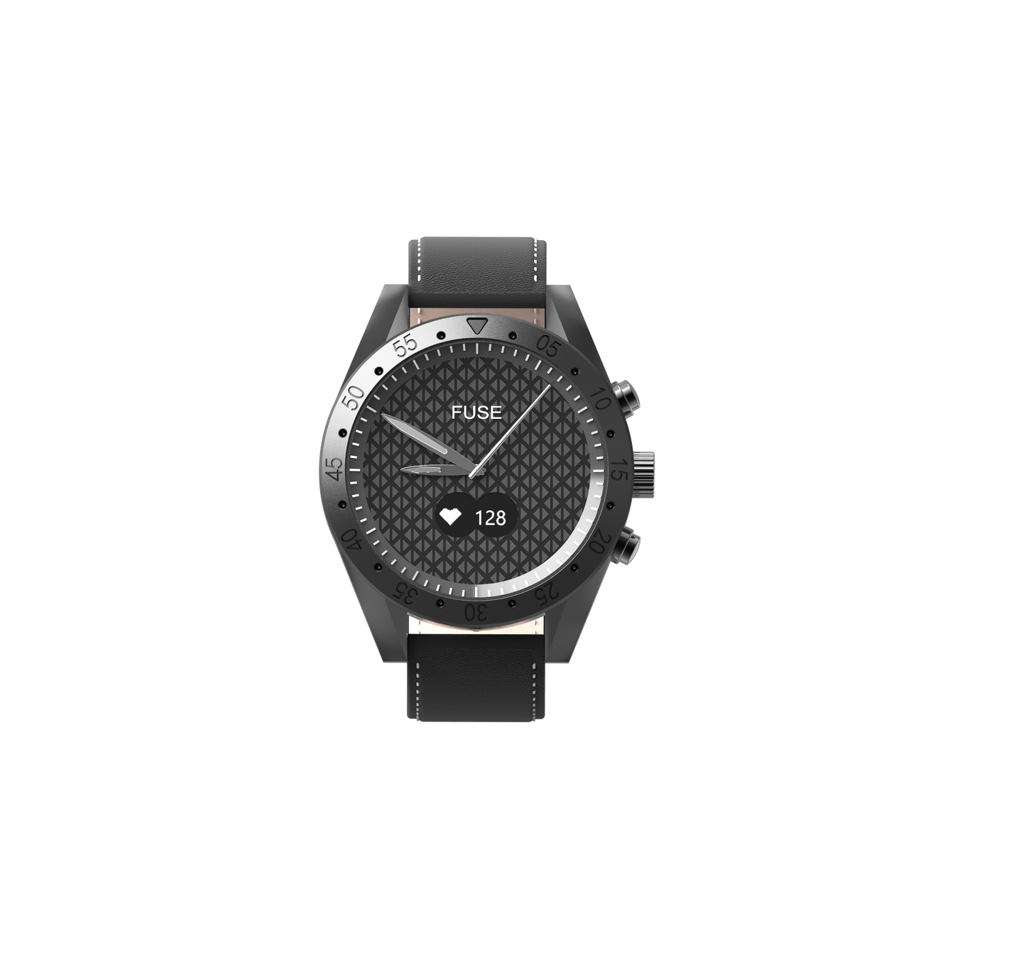 WEEPLUG Fuse HR Black – Montre Hybride Connectée | Cardio & Notifications Bluetooth