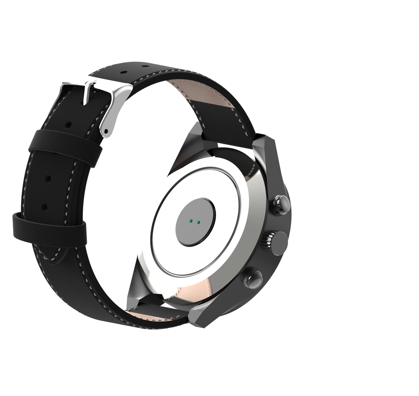 WEEPLUG Fuse HR Black – Montre Hybride Connectée | Cardio & Notifications Bluetooth