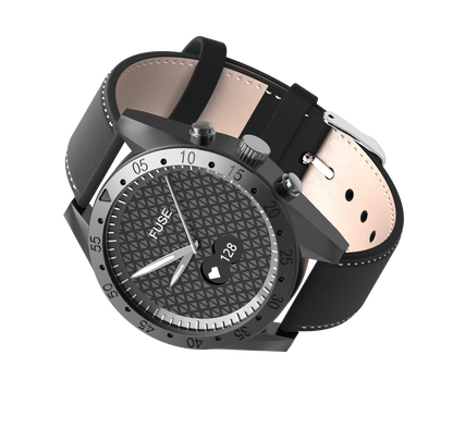 WEEPLUG Fuse HR Black – Montre Hybride Connectée | Cardio & Notifications Bluetooth