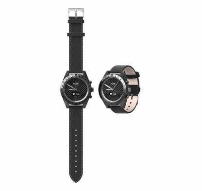 WEEPLUG Fuse HR Black – Montre Hybride Connectée | Cardio & Notifications Bluetooth